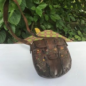 Handmade leather Bag 1970s